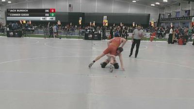 165 lbs Cons. Semis - Jack Burdick, Champions Wrestling Club vs Conner Giedd, Heartland Wrestling Academy