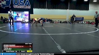 120 lbs Champ. Round 1 - Ryder Rhodes, Goldman`s Wrestling Academy Of The Rockies vs Louis Gill, Pennsylvania