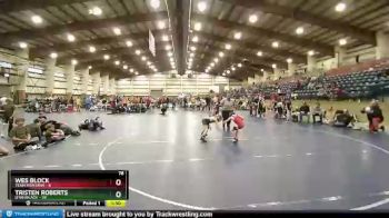 78 lbs Quarters & Wb (16 Team) - Tristen Roberts, Utah Black vs Wes Block, Team Montana