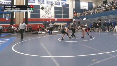 114 lbs Consy 2 - Dominic Cicci, Elizabeth Forward vs Ryder Gearhart, Keystone Oaks