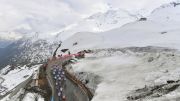 Ilnur Zakarin of Katusha Soloed To A Snow-Capped Summit Finish Bictory