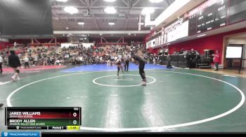 152 lbs Quarterfinal - Brody Allen, Amador Valley High School vs Jared Williams, Ukiah High School