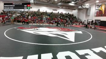 130 lbs 11th Place Match - Kallea Cote, Coronado vs Natalie Maley, Chatfield