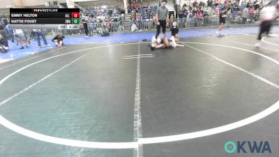 91-98 lbs Semifinal - Emmy Helton, All American Wrestling vs Hattie Foust, Shelton Wrestling Academy