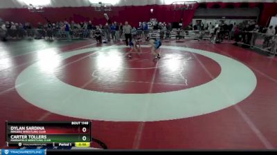 119 lbs Quarterfinal - Carter Tollers, Marshfield Wrestling Club vs Dylan Sardina, Ringers Wrestling Club