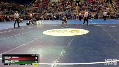 106 lbs Semifinal - Keeley Kainoa, Mandan vs Scelia Maneze, Bismarck Legacy