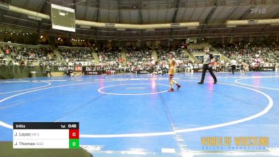 64 lbs Round Of 32 - Jace Lopez, NM Gold vs Julius Thomas, Nebraska Boyz