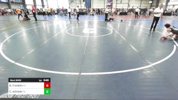 126 lbs Consi Of 64 #2 - Brody Franklin, NY vs Cole Schisler, PA