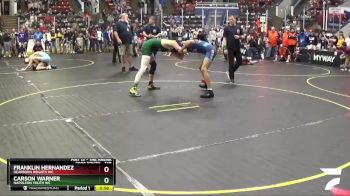 138 lbs Semifinal - Franklin Hernandez, Dearborn Heights WC vs Carson Warner, Napoleon Youth WC