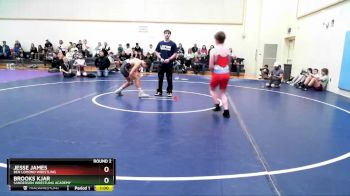 124-135 lbs Round 2 - Jesse James, Ben Lomond Wrestling vs Brooks Kjar, Sanderson Wrestling Academy