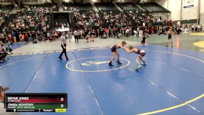 80 lbs Champ. Round 2 - Bryar Jones, Plains Elite vs Owen Novotny, Winner Youth Wrestling