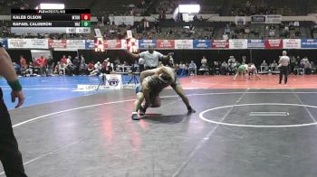 215 lbs Quarters & Wb (16 Team) - Kaleb Olson, Mount Dora vs Rafael Calderon, Nazareth