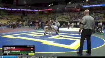 182 Class 3 lbs Semifinal - Dalton Litzsinger, Hillsboro vs Hayden Fane, Rolla