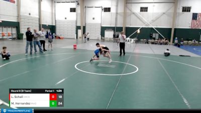 96 lbs Round 6 (8 Team) - Maddux Hernandez, Midwest Destroyers vs Lincoln Schall, Kearney Matcats - Blue