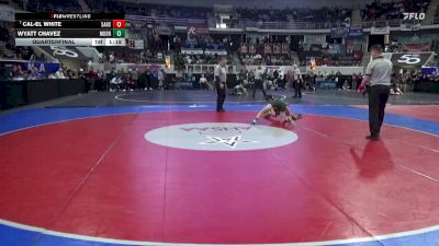 6A 113 lbs Quarterfinal - Cal-el White, Saraland vs Wyatt Chavez, Mountain Brook