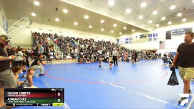 43 lbs 5th Place Match - Oliver Cortez, Madera Grapplers vs Adrian Diaz, Total Kaos Wrestling Club