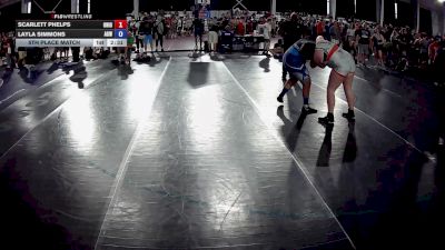235 lbs 5th Place Match - Scarlett Phelps, Ohio vs Layla Simmons, APEX Girls Wrestling