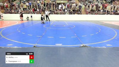 49 lbs Quarterfinal - Noah Holley, John Wayne Corcoran Wrestling Association vs Elias Thompson, Georgia