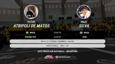 Victor Atripoli De Matos vs Erick Silva 2025 ADCC Brazilian Nationals