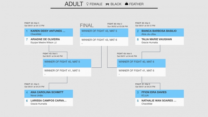 2019 IBJJF Worlds Analysis: Toughest Female Black Belt Brackets ...