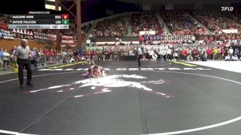 110 lbs Champ. Round 1 - Jaycie Falcon, Lindsborg-Smoky Valley HS vs Jazlene Kirk, Wellsville Hs