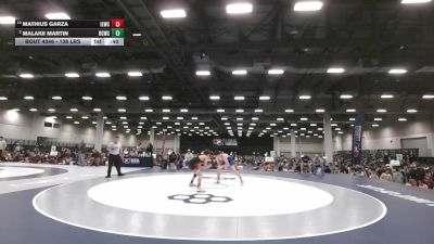 138 lbs 3rd Place Match - Mathius Garza, Inland Elite Wrestling Club vs Malakii Martin, Bear Cave Wrestling Club