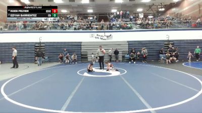 47 lbs Cons. Round 2 - Koen Peltier, Kimberly Bulldog Wrestling Club vs Eziyah Barrientez, Idaho