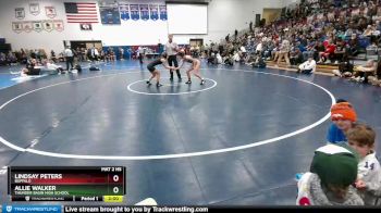 105 lbs Quarterfinal - Allie Walker, Thunder Basin High School vs Lindsay Peters, Buffalo