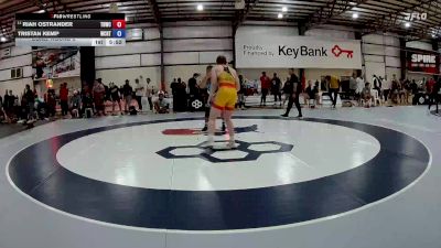 125 kg Cons. Round 2 - Riah Ostrander, Tiger Den Wrestling Club vs Tristan Kemp, West Coast Regional Training Center