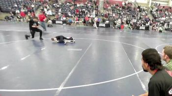 61 lbs Cons. Round 4 - Lincoln Greenhalgh, Grantsville Wrestling Club vs Jacob Dennison, Charger Wrestling Club