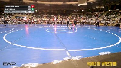 73 lbs Consi Of 8 #1 - Carter Vollmer, Team Donahoe vs Sutter Oss, Husky Wrestling Club