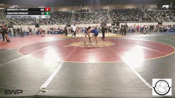 140 lbs Consolation - Meredith Conley, Bixby JH Girls vs Adalynn Parsley, Glenpool JH