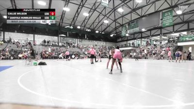 115-128 lbs Cons. Round 2 - Zakiyaa Humbles-Walls, NoCo vs Callie Wilson, Ozark Wrestling Club