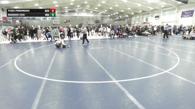 100 lbs Quarters - Yuzu Parungao, North Atlanta High School Wrestling vs Hudson Cox, Moen Wrestling Academy