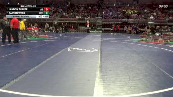 1A-106 lbs Champ. Round 1 - Landon Thayer, Logan-Magnolia vs Easton Webb, Martensdale-St. Marys