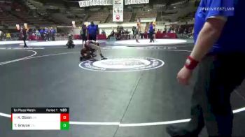 126 lbs 1st Place Match - Kaden Obien, California vs Tigran Greyan, California