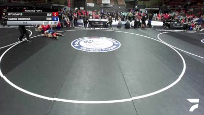 113 lbs Ryu Davis, SJWA - San Joaquin Wrestling Association vs Caden Herrera, KCWA - Kern County Wrestling Association