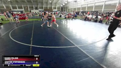 113 lbs Placement Matches (8 Team) - Kasen Pelzer, Nebraska vs Sawyer Stephenson, Michigan