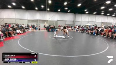 126 lbs Quarters & 1st Wb (16 Team) - Zeth Cerda, California 1 vs Gage Glaser, North Dakota Red