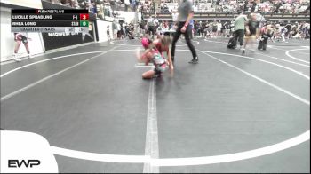 60 lbs Quarterfinal - Lucille Spradling, F-5 Grappling vs Rhea Long, Standfast OKC