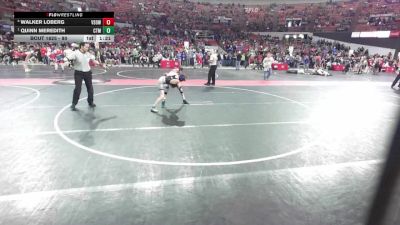 80 lbs Cons. Round 4 - Quinn Meredith, St Croix Central vs Walker Loberg, Victory School Of Wrestling