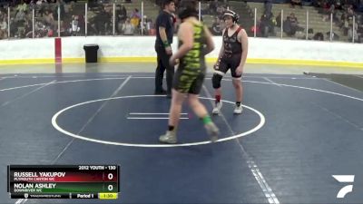 130 lbs Cons. Round 4 - Nolan Ashley, Downriver WC vs Russell Yakupov, Plymouth Canton WC