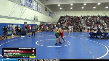 285 lbs Quarterfinal - Brandon Saldana, Golden Eagles vs Christian Godinez, Fullerton Union High School Wr