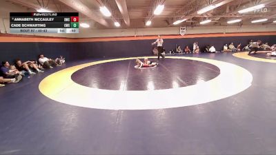 40-43 lbs Round 3 - AnnaBeth McCauley, Delta Wrestling Club vs Cade Schwarting, Champions Wrestling Club