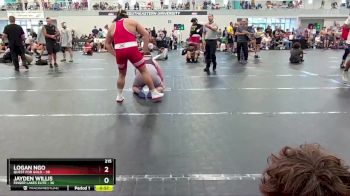 215 lbs Round 5 (6 Team) - Logan Ngo, Quest For Gold vs Jayden Willis, Finger Lakes Elite