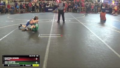 60 lbs Quarterfinal - Easton Gowin, Mat Rats vs Ian Martin, Anna Youth Wrestling