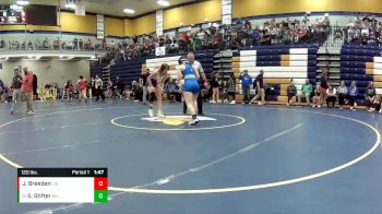 120 lbs. Champ. Round 2 - Sydney Stifter, Belton vs Julia Breeden, Liberty