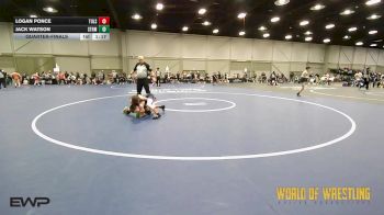 68 lbs Quarterfinal - Logan Ponce, Tulsa Elite 12U 1 vs Jack Watson, Storm 12U