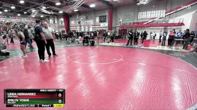 105 lbs Cons. Round 2 - Emilyn Yoshii, Walnut vs Linda Hernandez, Adelanto