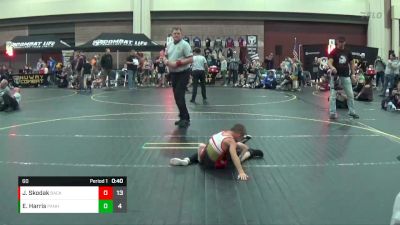 60 lbs Semis (4 Team) - Jordan Skodak, Backyard Brawlers vs Elliot Harris, Panhandle All-Stars